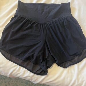 Lululemon Athletica Black Athletic Shorts High-Rise Moisture-Wicking